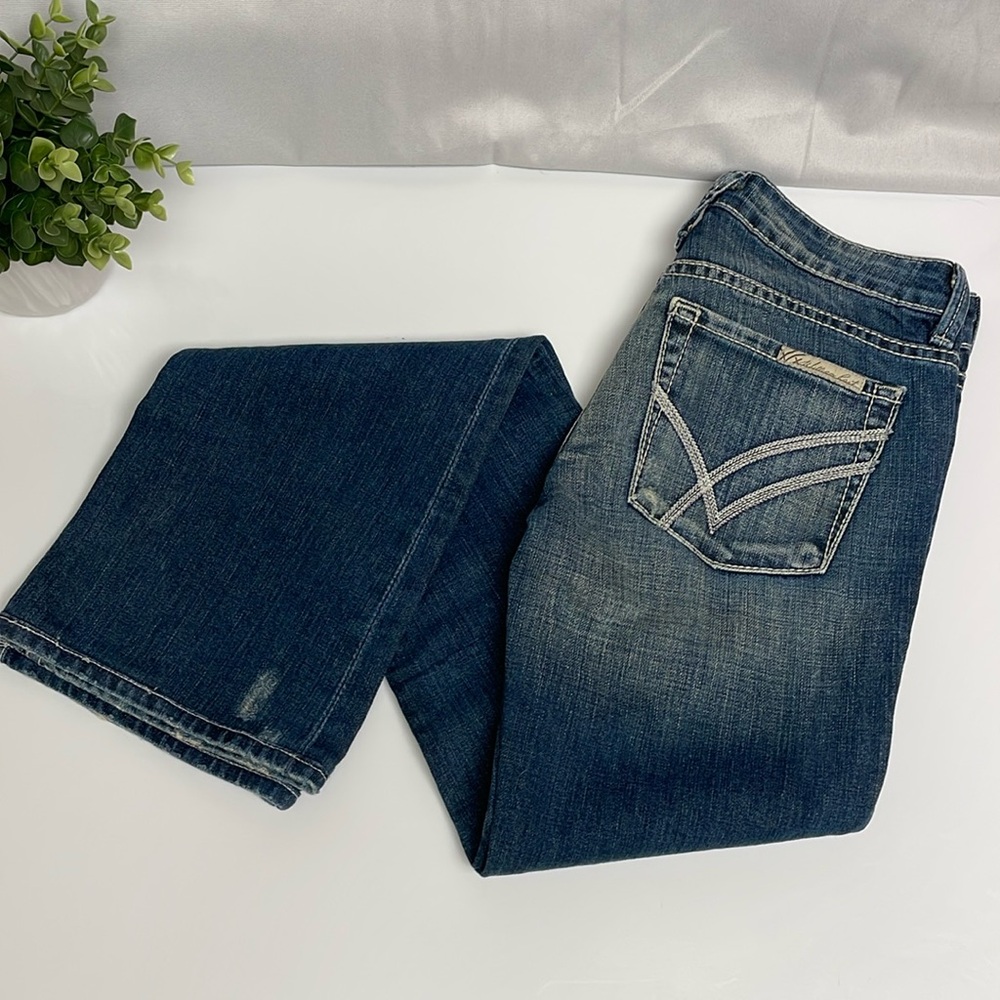 William Rast Stella Distressed Bootcut Jeans